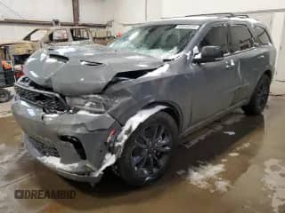 2021 Dodge Durango R/T with VIN 1C4SDJCT9MC866020, listed as a Copart auction lot 84046224 with 37,571 mi miles and Salvage title. Bid and sale history available at DreamBid. Image 1.