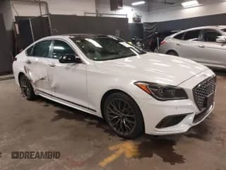 ✅ 2018 Genesis G80 Sport • VIN: KMHGN4JB1JU248884 • Lot: 41816597. Listed on IAAI with 64,959 mi. Free auction sales archive from the USA and detailed vehicle history report at DreamBid. Image 1.