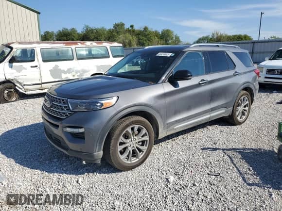 2023 Ford Explorer Limited z VIN 1FMSK8FH5PGA21146, wystawiony jako Copart lot #84456685 z przebiegiem 60 602 mil mil oraz Szkoda całkowita • Salvage title. Historia ofert i sprzedaży dostępna na DreamBid. Obrazek 1.