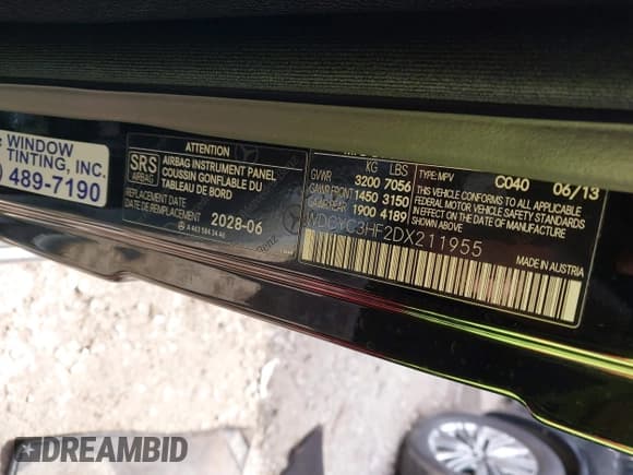 ✅ 2013 Mercedes-Benz G 550 • VIN: WDCYC3HF2DX211955 • Lot: 42650430. Wystawiony na IAAI z przebiegiem 128 074 mil. Bezpłatny archiwum sprzedaży aukcyjnych z USA i szczegółowy raport historii pojazdu na DreamBid. Zdjęcie 9.