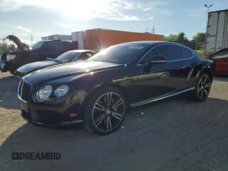 ✅ 2014 Bentley Continental GT • VIN: SCBFT7ZA2EC090234 • Lot: 52746304. Listed on Copart with 40,309 mi. Free auction sales archive from the USA and detailed vehicle history report at DreamBid. Image 1.