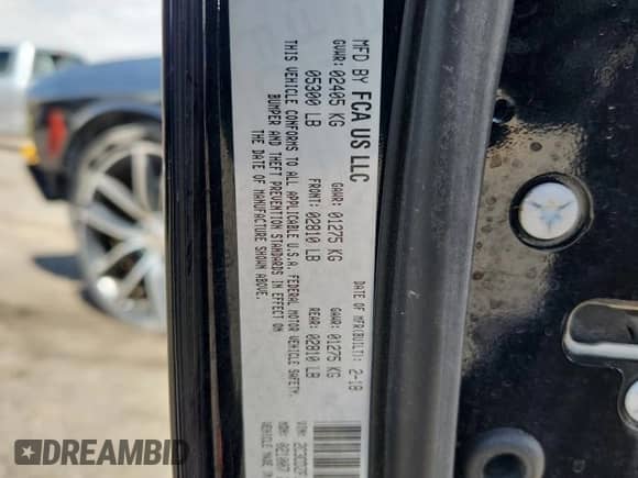 2018 Dodge Challenger T/A 392 с VIN 2C3CDZFJ1JH252170, выставлен на аукционе Copart как лот 70195505 с пробегом 83 077 миль миль и Списание • Salvage title. История ставок и продаж доступна на DreamBid. Изображение 12.