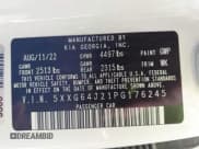 ✅ 2023 Kia K5 GT-Line • VIN: 5XXG64J21PG176245 • Lot: 41992297. Wystawiony na IAAI z przebiegiem 31 689 mil. Bezpłatny archiwum sprzedaży aukcyjnych z USA i szczegółowy raport historii pojazdu na DreamBid. Zdjęcie 9.