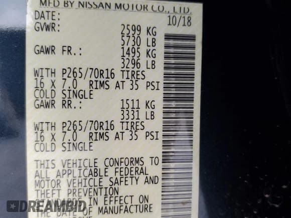 ✅ 2019 Nissan Frontier SV • VIN: 1N6AD0ER5KN722888 • Lot: 70918145. Listed on Copart with 83,691 mi. Free auction sales archive from the USA and detailed vehicle history report at DreamBid. Image 12.