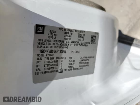 ✅ 2010 Chevrolet Silverado 2500HD • VIN: 1GC4KVB60AF131969 • Лот: 66559404. Опубликован ранее на Copart с пробегом Не указан. Бесплатный доступ к архиву аукционных продаж из США и подробный отчёт об истории автомобиля на DreamBid. Изображение 12.