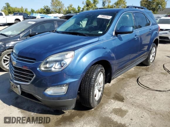 ✅ 2016 Chevrolet Equinox LT • VIN: 2GNALCEK2G6324017 • Лот: 71980284. Опубликован ранее на Copart с пробегом 75 704 миль. Бесплатный доступ к архиву аукционных продаж из США и подробный отчёт об истории автомобиля на DreamBid. Изображение 1.