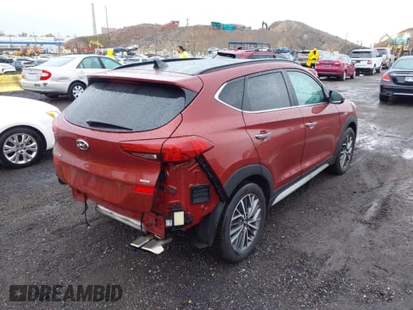 ✅ 2019 Hyundai Tucson Ultimate • VIN: KM8J3CAL8KU980980 • Lot: 43391534. Listed on IAAI with 115,940 mi. Free auction sales archive from the USA and detailed vehicle history report at DreamBid. Image 4.
