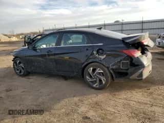 2025 Hyundai Elantra SEL Convenience with VIN KMHLS4DG0SU880663, listed as a Copart auction lot 87740015 with 4,858 mi miles and Salvage title. Bid and sale history available at DreamBid. Image 2.