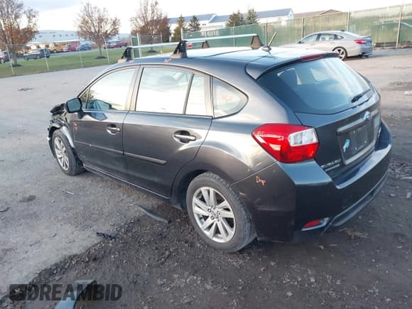 ✅ 2015 Subaru Impreza Premium • VIN: JF1GPAC6XFH206121 • Lot: 43708295. Listed on IAAI with 105,486 mi. Free auction sales archive from the USA and detailed vehicle history report at DreamBid. Image 3.