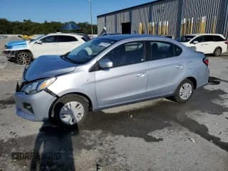 ✅ 2024 Mitsubishi Mirage ES • VIN: ML32FUFJ7RHF04628 • Lot: 87229155. Listed on Copart with 21,820 mi. Free auction sales archive from the USA and detailed vehicle history report at DreamBid. Image 1.