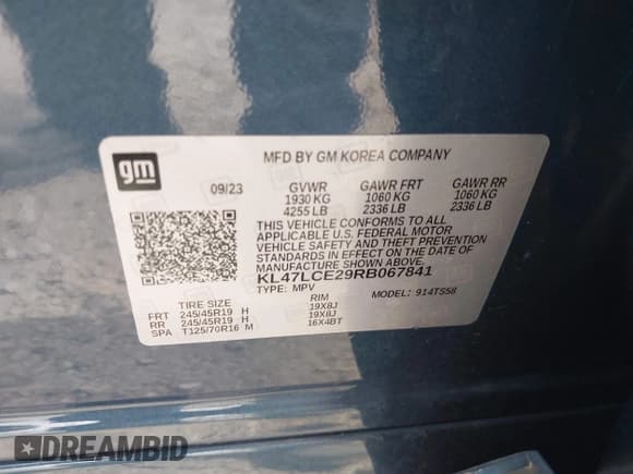 ✅ 2024 Buick Envista Avenir • VIN: KL47LCE29RB067841 • Lot: 42693505. Wystawiony na IAAI z przebiegiem 16 622 mil. Bezpłatny archiwum sprzedaży aukcyjnych z USA i szczegółowy raport historii pojazdu na DreamBid. Zdjęcie 9.