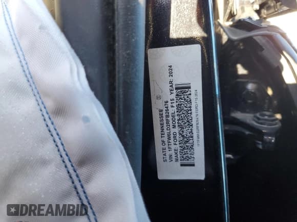 ✅ 2024 Ford F-150 King Ranch • VIN: 1FTFW6LD2RFB26476 • Лот: 69249865. Опубликован ранее на Copart с пробегом Не указан. Бесплатный доступ к архиву аукционных продаж из США и подробный отчёт об истории автомобиля на DreamBid. Изображение 12.