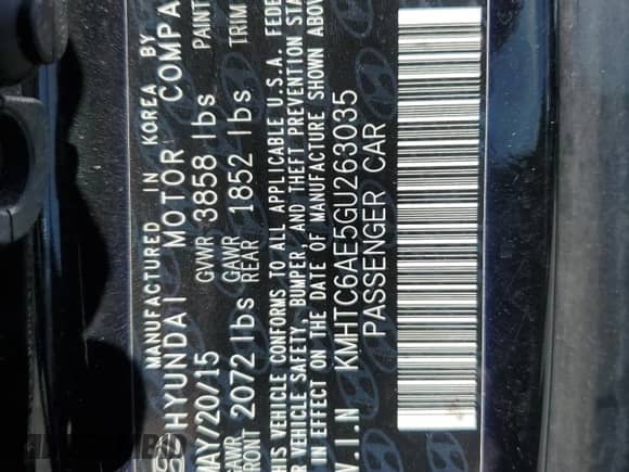 2016 Hyundai Veloster Turbo z VIN KMHTC6AE5GU263035, wystawiony jako Copart lot #49858255 z przebiegiem 180 943 mil mil oraz Szkoda całkowita • Salvage title. Historia ofert i sprzedaży dostępna na DreamBid. Obrazek 14.