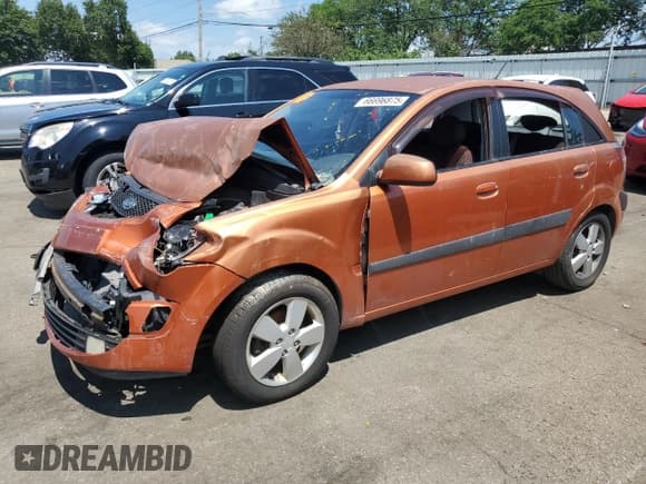 ✅ 2008 Kia Rio SX • VIN: KNADE163386298561 • Lot: 66696875. Listed on Copart with Not provided. Free auction sales archive from the USA and detailed vehicle history report at DreamBid. Image 1.