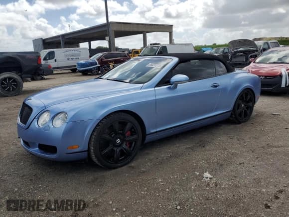 ✅ 2007 Bentley Continental GT • VIN: SCBDR33W27C044800 • Lot: 85331315. Listed on Copart with 43,745 mi. Free auction sales archive from the USA and detailed vehicle history report at DreamBid. Image 1.