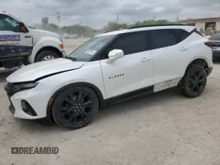 2021 Chevrolet Blazer RS with VIN 3GNKBKRS0MS513578, listed as a Copart auction lot 66307364 with 136,641 mi miles and Salvage title. Bid and sale history available at DreamBid. Image 1.