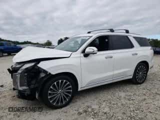2023 Hyundai Palisade Calligraphy с VIN KM8R7DGE9PU530588, выставлен на аукционе Copart как лот 69381364 с пробегом 29 752 миль миль и Списание • Salvage title. История ставок и продаж доступна на DreamBid. Изображение 1.