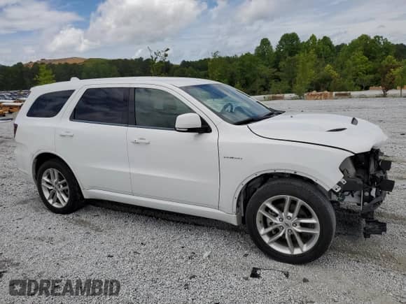 2022 Dodge Durango R/T with VIN 1C4SDHCTXNC101389, listed as a Copart auction lot 58491235 with 37,429 mi miles and Salvage title. Bid and sale history available at DreamBid. Image 4.
