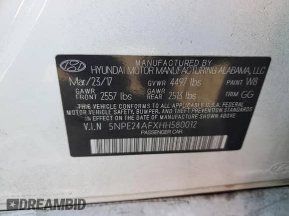 ✅ 2017 Hyundai Sonata 2.4L • VIN: 5NPE24AFXHH580012 • Lot: 70793555. Wystawiony na Copart z przebiegiem Nie podano mil. Skorzystaj z bezpłatnego archiwum sprzedaży aukcyjnych z USA i zobacz szczegółowy raport historii pojazdu na DreamBid. Zdjęcie 12.