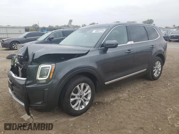 ✅ 2022 Kia Telluride LX • VIN: 5XYP24HC1NG313686 • Лот: 89923735. Опубликован ранее на Copart с пробегом 46 206 миль. Бесплатный доступ к архиву аукционных продаж из США и подробный отчёт об истории автомобиля на DreamBid. Изображение 1.