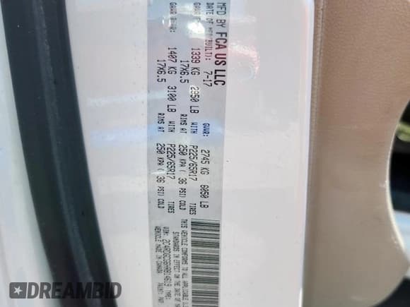 ✅ 2017 Dodge Grand Caravan SXT • VIN: 2C4RDGCG6HR814619 • Лот: 69608055. Опубликован ранее на Copart с пробегом 169 840 миль. Бесплатный доступ к архиву аукционных продаж из США и подробный отчёт об истории автомобиля на DreamBid. Изображение 13.