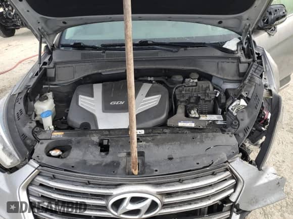 2017 Hyundai Santa Fe Limited Ultimate z VIN KM8SR4HF9HU255437, wystawiony jako Copart lot #71596775 z przebiegiem 88 952 mil mil oraz Nie do naprawy • Non repairable. Historia ofert i sprzedaży dostępna na DreamBid. Obrazek 12.