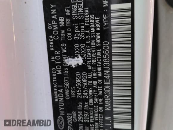 ✅ 2022 Hyundai Palisade SEL • VIN: KM8R3DHE4NU385600 • Лот: 81148974. Опубликован ранее на Copart с пробегом 66 505 миль. Бесплатный доступ к архиву аукционных продаж из США и подробный отчёт об истории автомобиля на DreamBid. Изображение 12.