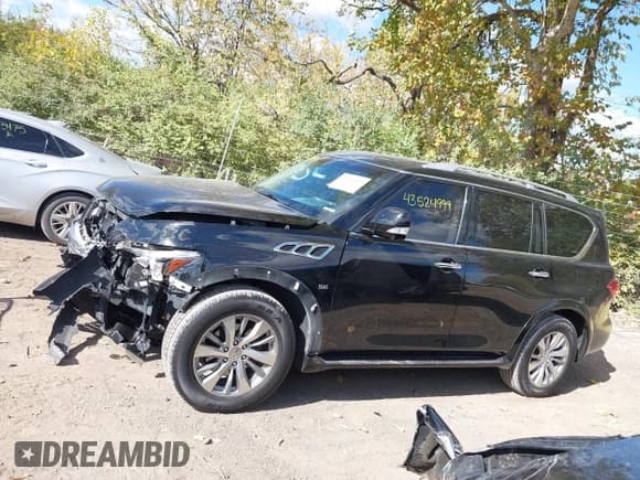 ✅ 2017 Infiniti QX80 • VIN: JN8AZ2NE1H9154741 • Lot: 43524999. Listed on IAAI with 143,004 mi. Free auction sales archive from the USA and detailed vehicle history report at DreamBid. Image 14.