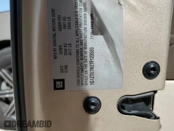 2007 Chevrolet Malibu Maxx LT с VIN 1G1ZT67N27F123589, выставлен на аукционе Copart как лот 47681285 с пробегом 156 282 миль миль и Списание • Salvage title. История ставок и продаж доступна на DreamBid. Изображение 12.