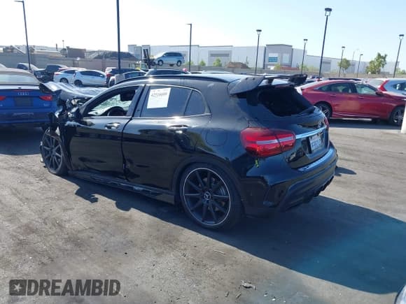 ✅ 2018 Mercedes-Benz GLA 45 AMG • VIN: WDDTG5CBXJJ467799 • Lot: 42516600. Listed on IAAI with Not provided. Free auction sales archive from the USA and detailed vehicle history report at DreamBid. Image 3.