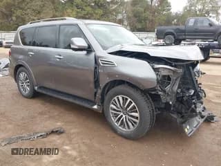 ✅ 2021 Nissan Armada SL • VIN: JN8AY2BA6M9374083 • Lot: 43736969. Listed on IAAI with 80,517 mi. Free auction sales archive from the USA and detailed vehicle history report at DreamBid. Image 1.
