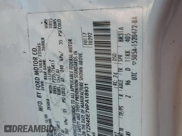 ✅ 2009 Ford Ranger XLT • VIN: 1FTZR45E79PA18931 • Lot: 93485995. Wystawiony na Copart z przebiegiem 188 626 mil. Bezpłatny archiwum sprzedaży aukcyjnych z USA i szczegółowy raport historii pojazdu na DreamBid. Zdjęcie 12.