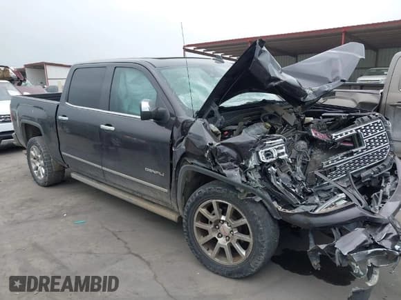 ✅ 2016 GMC Sierra 1500 Denali • VIN: 3GTP1PEC3GG190647 • Lot: 41933094. Listed on IAAI with 161,125 mi. Free auction sales archive from the USA and detailed vehicle history report at DreamBid. Image 1.