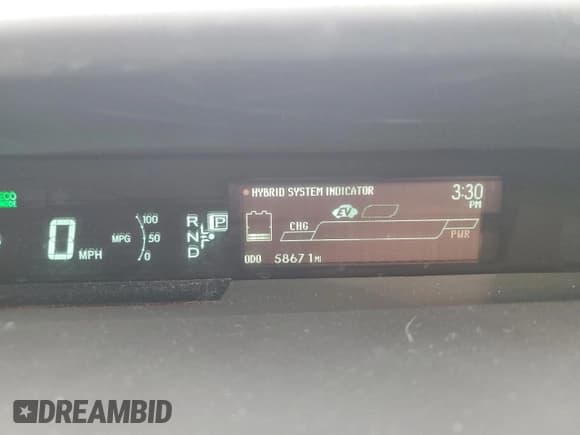 ✅ 2015 Toyota Prius Two • VIN: JTDKN3DU6F1984217 • Lot: 92844175. Listed on Copart with 58,671 mi. Free auction sales archive from the USA and detailed vehicle history report at DreamBid. Image 9.