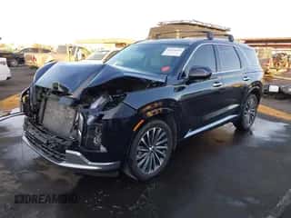 2023 Hyundai Palisade Calligraphy z VIN KM8R74GE6PU537689, wystawiony jako IAAI lot #41151656 z przebiegiem 23 392 mil mil oraz . Historia ofert i sprzedaży dostępna na DreamBid. Obrazek 2.