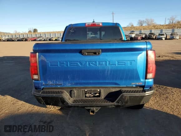2023 Chevrolet Colorado 4WD ZR2 with VIN 1GCPTFEK9P1260839, listed as a Copart auction lot 88793675 with Not provided miles and Salvage title. Bid and sale history available at DreamBid. Image 6.