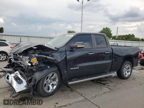 ✅ 2020 Ram 1500 Big Horn • VIN: 1C6SRFBT1LN192763 • Lot: 65480105. Listed on Copart with 162,521 mi. Free auction sales archive from the USA and detailed vehicle history report at DreamBid. Image 1.