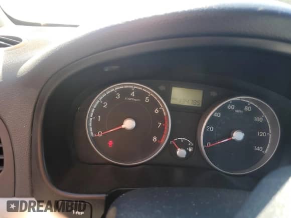 2010 Hyundai Accent GLS with VIN KMHCN4AC4AU495212, listed as a Copart auction lot 82365635 with 134,785 mi miles and Salvage title. Bid and sale history available at DreamBid. Image 9.