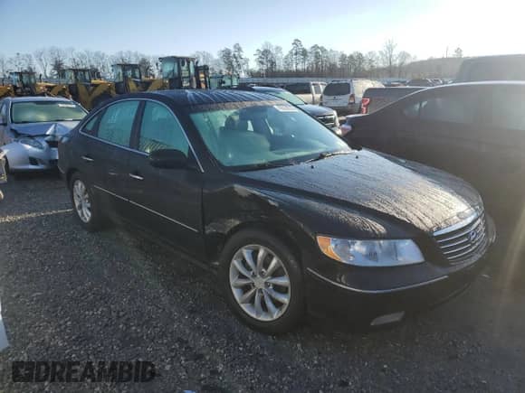 2007 Hyundai Azera SE with VIN KMHFC46F07A212403, listed as a Copart auction lot 43539535 with 74,847 mi miles and Salvage title. Bid and sale history available at DreamBid. Image 4.