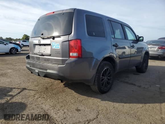 2014 Honda Pilot LX with VIN 5FNYF3H22EB003483, listed as a Copart auction lot 85275195 with Not provided miles and Salvage title. Bid and sale history available at DreamBid. Image 3.