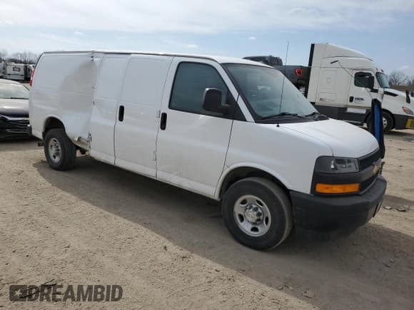 ✅ 2021 Chevrolet Express Cargo • VIN: 1GCWGBFP2M1305053 • Lot: 48976605. Listed on Copart with 75,005 mi. Free auction sales archive from the USA and detailed vehicle history report at DreamBid. Image 4.