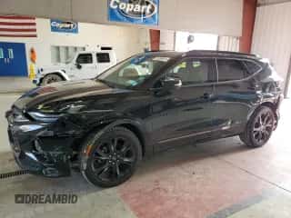 2020 Chevrolet Blazer RS with VIN 3GNKBERS5LS576286, listed as a Copart auction lot 73299004 with 35,474 mi miles and Salvage title. Bid and sale history available at DreamBid. Image 1.