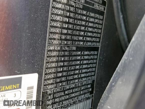 ✅ 2018 Land Rover Range Rover Velar S • VIN: SALYB2RX5JA749776 • Lot: 56505575. Wystawiony na Copart z przebiegiem 125 256 mil. Bezpłatny archiwum sprzedaży aukcyjnych z USA i szczegółowy raport historii pojazdu na DreamBid. Zdjęcie 12.