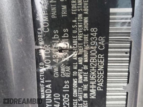 ✅ 2011 Hyundai Genesis Coupe Grand Touring • VIN: KMHHU6KH2BU049348 • Lot: 82789694. Wystawiony na Copart z przebiegiem 144 613 mil. Bezpłatny archiwum sprzedaży aukcyjnych z USA i szczegółowy raport historii pojazdu na DreamBid. Zdjęcie 12.