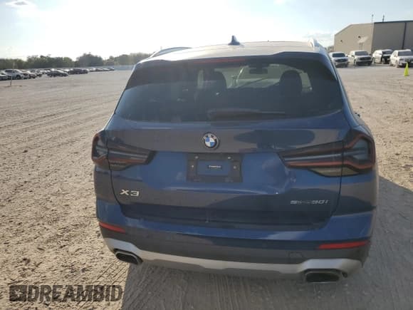 ✅ 2022 BMW X3 sDrive30i • VIN: 5UX43DP05N9M20800 • Lot: 89890215. Listed on Copart with Not provided. Free auction sales archive from the USA and detailed vehicle history report at DreamBid. Image 6.