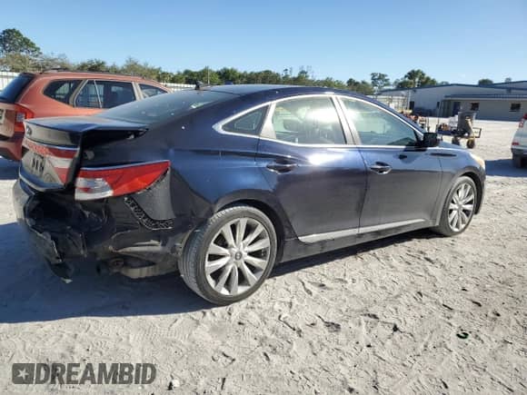 2013 Hyundai Azera with VIN KMHFH4JG4DA269426, listed as a Copart auction lot 87641235 with 113,533 mi miles and Salvage title. Bid and sale history available at DreamBid. Image 3.