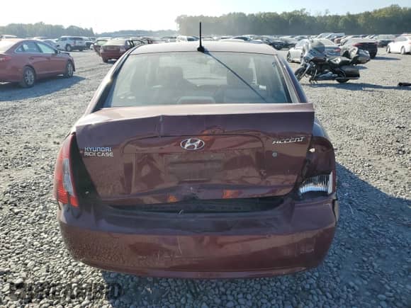 2008 Hyundai Accent GLS with VIN KMHCN46C58U267688, listed as a Copart auction lot 76886244 with 67,348 mi miles and Salvage title. Bid and sale history available at DreamBid. Image 6.