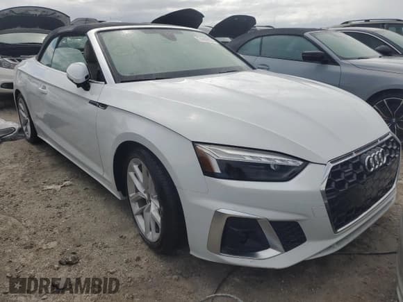 ✅ 2023 Audi A5 Cabriolet S line Premium Plus • VIN: WAU4AGF52PN000991 • Lot: 74499824. Listed on Copart with Not provided. Free auction sales archive from the USA and detailed vehicle history report at DreamBid. Image 4.