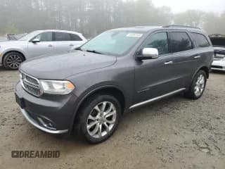 ✅ 2016 Dodge Durango Citadel • VIN: 1C4RDJEG7GC370135 • Lot: 55592265. Listed on Copart with 178,450 mi. Free auction sales archive from the USA and detailed vehicle history report at DreamBid. Image 1.