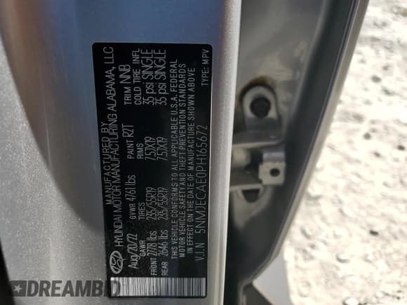 ✅ 2023 Hyundai Tucson Limited • VIN: 5NMJECAE0PH165672 • Lot: 69008664. Wystawiony na Copart z przebiegiem 17 710 mil. Bezpłatny archiwum sprzedaży aukcyjnych z USA i szczegółowy raport historii pojazdu na DreamBid. Zdjęcie 13.